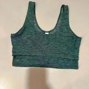 Victoria’s Secret cropped Tank Green Heathered Size Large